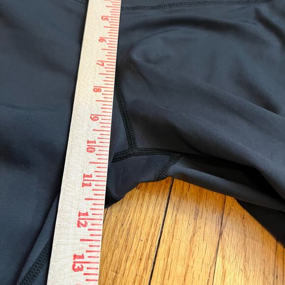 Zyia Leggings Womens 4 Black Stripe Crop Pants - Picture 7 of 8